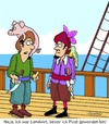 Cartoon: Piraten (small) by Karsten Schley tagged piraten,landwirtschaft,jobs,wirtschaft,tiere