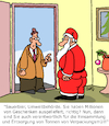 Cartoon: Rettet die Umwelt!! (small) by Karsten Schley tagged müll müllvermeidung müllentsorgung verpackungsmüll weihnachten geschenke paketauslieferung weihnachtsmann religion christentum kirche gesellschaft