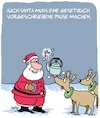 Cartoon: Santa macht Pause (small) by Karsten Schley tagged weihnachten weihnachtsmann rudolph religion rentiere pause geschenke traditionen winter feiertage