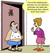 Cartoon: Weihnachtswunder (small) by Karsten Schley tagged weihnachten,feiertage,liebe,beziehungen,männer,frauen,ehe