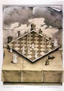 Cartoon: chess satranc (small) by keylocksmith tagged sandra,del,prete