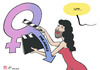 Cartoon: Conchita Wurst cuts (small) by rodrigo tagged gay,homosexual,transsexual,homophobia,drag,queen,eurovision,prejudice