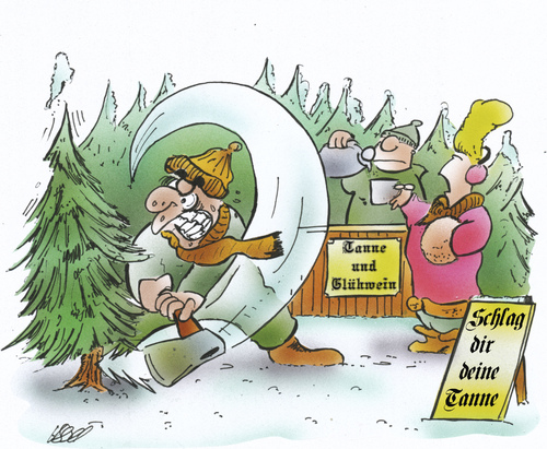 Cartoon: Weihnachtsbaum schlagen (medium) by HSB-Cartoon tagged tanne,tannenbaum,weihnachten,weihnachtsfest,christmas,xmas,glühwein,alkohol,cartoon,karikatur,airbrush,tanne,tannenbaum,weihnachten,weihnachtsfest