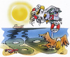 Cartoon: BP oil (small) by HSB-Cartoon tagged bp oel oil usa obama meer küste pelikan möwe krebs oelpest katastrophe umwel umweltverschmutzung cartoon karikatur airbrush