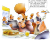 Cartoon: Foodsharing (small) by HSB-Cartoon tagged food,foodsharing,essen,restaurant,mahl,mahlzeit,diner,fastfood,lokal,gaststätte,handy,iphone,smartphone,facebook,social,media,google,kellner,ober,mittagessen,abendessen,hunger,satt,hungerbedürfnis,mitteilung,mitteilungsbedürfnis,facebookfreunde,bedürftige,kommunikation,internet