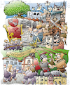 Cartoon: Rheinhessen (small) by HSB-Cartoon tagged rheinhessen,wimmelbild,illustration,grafik,graphic,worms,bingen,wiesbaden,mainz,collage,cartoon,hsb,rheinland,pfalz