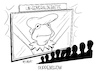 Cartoon: Puppenshow (small) by Mirco Tomicek tagged un,uno,generalversammlung,generaldebatte,debatte,general,botschaft,donald,trump,präsident,president,amerika,usa,us,video,videobotschaft,china,virtuell,virtuelle,veranstaltung,vereinten,nationen,vollversammlung,xi,jinpin,karikatur,cartoon,mirco,tomicek