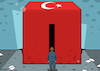 Cartoon: Turkish elections uncertainty (small) by Enrico Bertuccioli tagged turkey,turkishelections,electionsrunoff,runoff,political,parliamentaryelections,erdogan,kilicdaroglu,democracy,authoritarianism,dictatorship,extremism,oppositionparties,minority,freedomofspeech