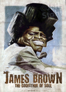 Cartoon: James Brown by Jeff Stahl (small) by Jeff Stahl tagged james brown soul music singer vintage poster illustration caricature jeff stahl