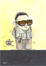 Cartoon: kim Jong Il (small) by Monica Zanet tagged nuclear,missles,missiles,war,peace,kim,jong,il