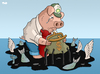 Cartoon: BPs lament (small) by Tjeerd Royaards tagged bp,oil,spill,leak,environment,ecology,ocean,sea,gulf,gull,fish