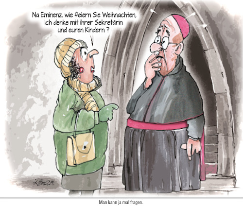 Cartoon: Eminenz (medium) by Ritter-Cartoons tagged kirche