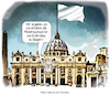 Cartoon: Kapitulation (small) by Ritter-Cartoons tagged vatikan