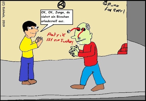 Cartoon: Urlaubsreif... (medium) by Sven1978 tagged urlaub,zombie