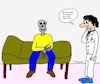 Cartoon: Zu spät... (small) by Sven1978 tagged skelett,arzt,krankheit,gesundheit,patient,männer,mediziner