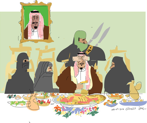 Cartoon: Happy Ramadan (medium) by gungor tagged saudi,arabia