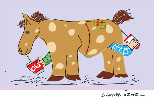 Cartoon: Horse 3 (medium) by gungor tagged animal