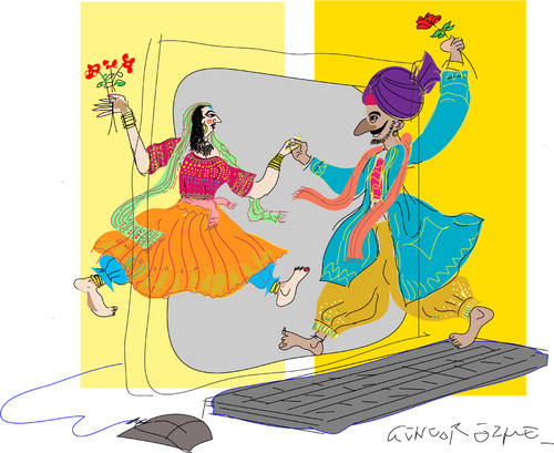 Cartoon: Marriage of Figaro (medium) by gungor tagged digital