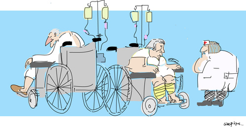 Cartoon: Wheelchair (medium) by gungor tagged hospital