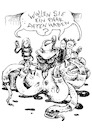 Cartoon: Extensionen -weisser Hintergrund (small) by JP tagged trojaner,staatstrojaner,datenhehlerei,drücker