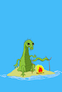 Cartoon: Lizard... (small) by berk-olgun tagged lizard