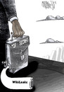 Cartoon: WikiLeaks (small) by Marian Avramescu tagged mmmmmmmmmmm