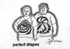 Cartoon: perfect shapes (small) by jerichow tagged cropcircles,kornkreise,outfit,wiltshire