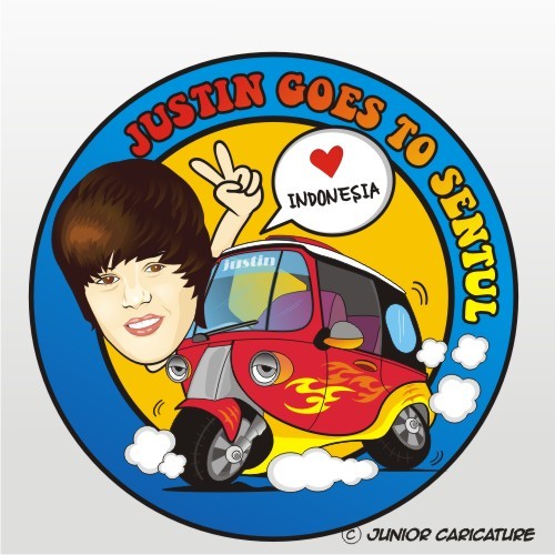 Cartoon: Justin Bieber Goes To Sentul (medium) by luckying tagged justin,bieber