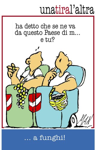 Cartoon: i cassonettari (medium) by Enzo Maneglia Man tagged dimerda,paese,berlusconi