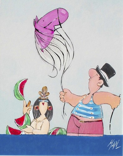 Cartoon: il domatore (medium) by Enzo Maneglia Man tagged rimini,viserba,dune,manegli,riminiail