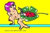 Cartoon: Ladybug (small) by cartoonharry tagged insects,girls,nude,cartoonharry,dutch,cartoonist,toonpool