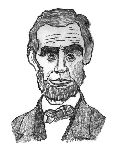 Cartoon: Abraham Lincoln (medium) by Pascal Kirchmair tagged abraham,lincoln,president,präsident,usa