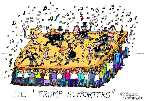 Cartoon: The Trump Supporters (medium) by Pascal Kirchmair tagged donald,trump,supporters,caricature,karikatur,cartoon,pascal,kirchmair,vignetta,usa,president,united,states,presidente,parties,donald,trump,supporters,caricature,karikatur,cartoon,pascal,kirchmair,vignetta,usa,president,united,states,presidente,parties