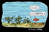 Cartoon: Algen (small) by Pascal Kirchmair tagged urlaub,holidays,ferien,algen,algorithmus,meer,südsee,clown,fisch,wellen,wasser,witz,cartoon