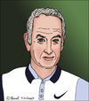 Cartoon: John McEnroe (small) by Pascal Kirchmair tagged john mcenroe big mac cartoon portrait caricature karikatur retrato ritratto tennis illustration usa wiesbaden douglaston queens new york city