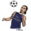 Cartoon: Zlatan Ibrahimovic (small) by Pascal Kirchmair tagged zlatan,ibrahimovic,ibra,caricature,karikatur,vignetta,dessin,humour
