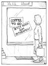 Cartoon: Coffee To Go (small) by Bülow tagged coffee food woman