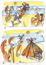 Cartoon: BEACH HAPPENING (small) by Kestutis tagged beach,happening,adventure,sleep,golf,man,woman