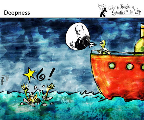 Cartoon: Deepness (medium) by PETRE tagged 