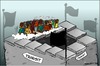 Cartoon: Neulich in der Transitzone (small) by Trumix tagged transitzone,hotspot,refugees,flüchltinge,aufenthalt,asyl