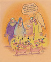 Cartoon: künstliche befruchtung (small) by Petra Kaster tagged weihnachten,christentum,maria,jesus,heilige,familie,befruchtung,in,vitro,vertilisation,reprogenesis,geburt,kinder,kinderwunsch,verkündigung