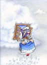 Cartoon: sneezingtime (small) by Petra Kaster tagged märchen,winter,grippe,husten,wintersport,schnupfen,schnee,wintereinbruch,epedemie,pandemie
