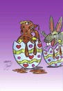 Cartoon: happy easter2010 (small) by Hossein Kazem tagged happy,easter2010