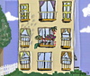 Cartoon: Apartment life (small) by tonyp tagged arp,arptoons,wacom,cartoons,tree,trees