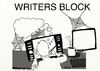 Cartoon: WRITERS BLOCK (small) by tonyp tagged arp,writers,block