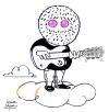 Cartoon: Jerry Garcia (small) by juniorlopes tagged rock caricature