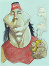 Cartoon: rafa (small) by zed tagged rafael,nadal,spain,tennis,sport,portrait,caricature