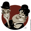Cartoon: Laurel and Hardy (small) by Toni DAgostinho tagged laurel and hardy