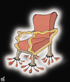 Cartoon: asad lion chair (small) by samir alramahi tagged bashar,asad,arab,syria,assad,revelution,ramahi,cartoon