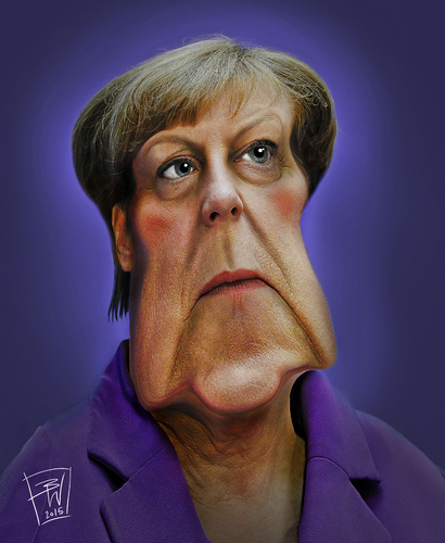 Cartoon: Angela Merkel (medium) by Werkmann tagged politik,cdu,bundeskanzler,bundeskanzlerin,merkel
